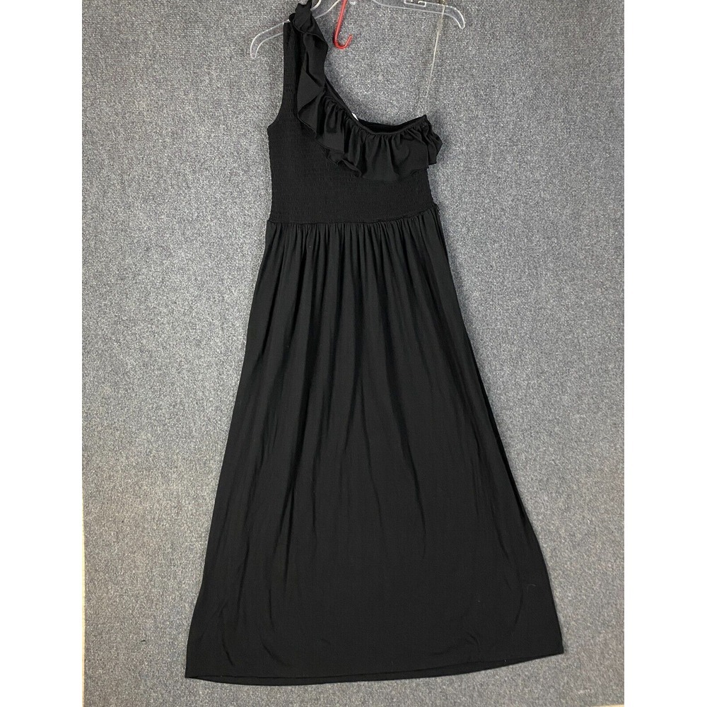 Derek Heart Dress Women's Large Maxi Polyester Blend Black L